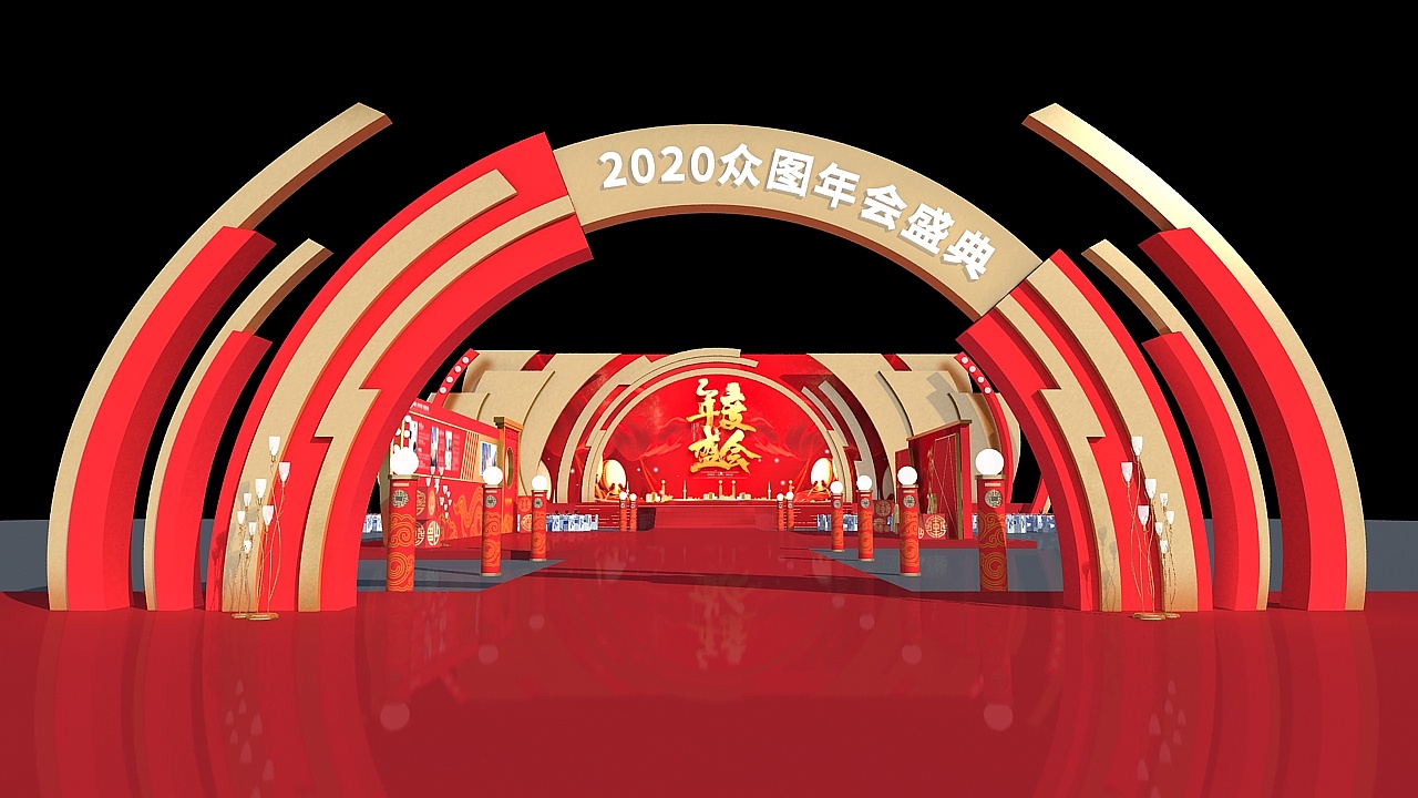 新年好新年好！中國紅的年會策劃也是超吸睛的！