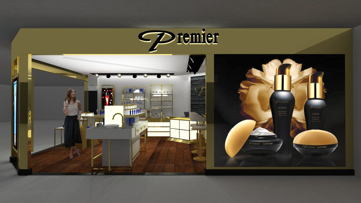 Premier Cosmetics的零售店設計好高貴啊